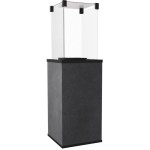 KRATKI Plynový ohřívač PATIO sklo / slinutý křemen BLEND NERO